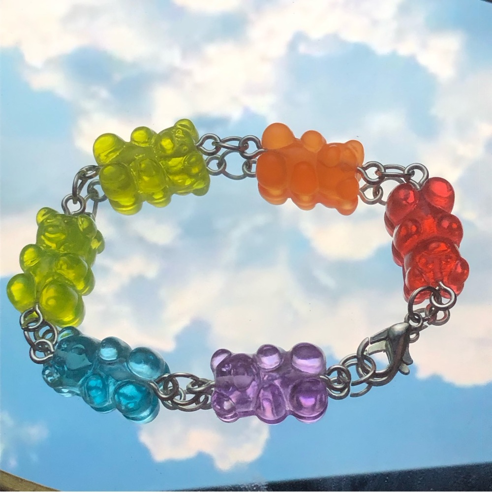 Gummy bear charm bracelet